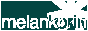 melankorin.net button - logo on teal background